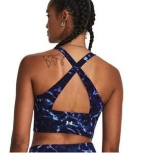 Under Armour Women's Project Rock Lets‎ Go Crossover Printed Top Bra